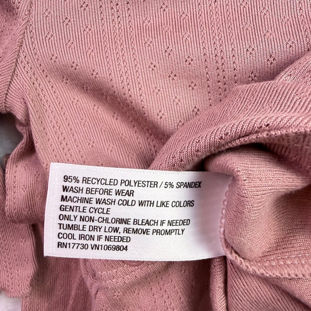 Cloud Island Pink Pointelle Bodysuit and Leggings 2pc Set Newborn 0M NWT - Picture 4 of 6